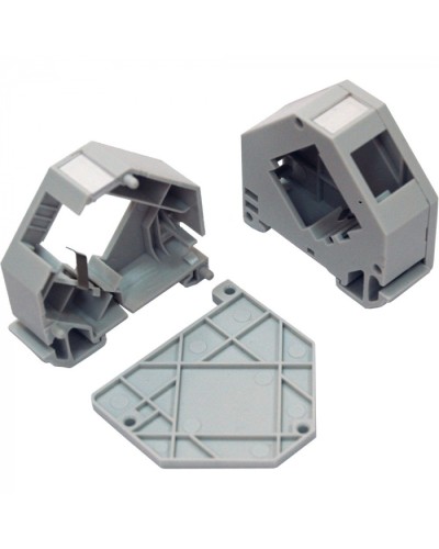 Бокс на DIN-рейку для установки модуля типа Keystone, серый LANMASTER (LAN-DRF-10K/BX-GY) в Рубцовске Патч-корды и пигтейлы Pintop.ru