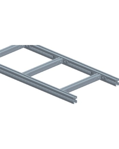 Лоток лестничный, прямая секция шириной 400 мм, алюминий (3 м) LANMASTER LAN-LTA400 в Рубцовске Кабельные лотки Pintop.ru