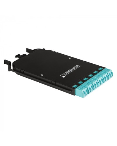 Компактная MPO кассета OS2, 12xLC, тип B, низкие потери, черная LANMASTER (LAN-MCCB-1M-12LC/OS2) в Рубцовске Патч-корды оптические Pintop.ru