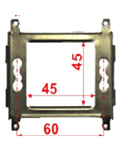 Суппорт металлический 45х45 для Mosaic LANMASTER LAN-MF45x45 в Рубцовске Аксессуары для кабель-канала Pintop.ru