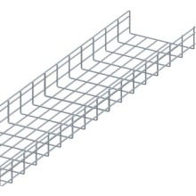 Лоток проволочный 100х200мм, Ф3.8мм, оцинкованный (3 м) LANMASTER LAN-MT100x200-3.8EZ