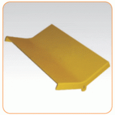 Крышка внутреннего изгиба 45° оптического лотка 120 мм, желтая LANMASTER LAN-OT120-IC45C