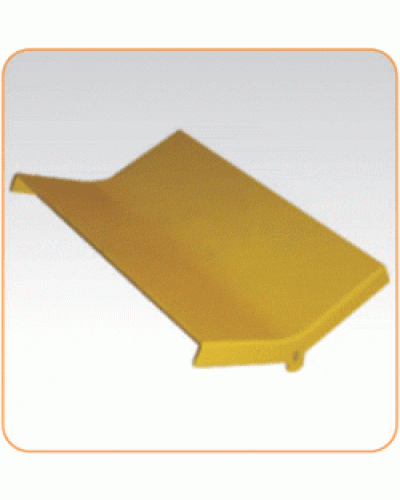 Крышка внутреннего изгиба 45° оптического лотка 240 мм, желтая LANMASTER LAN-OT240-IC45C в Рубцовске Аксессуары для кабель-канала Pintop.ru