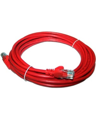 Патч-корд RJ45 - RJ45, 4 пары, UTP, категория 5е, 10 м, красный, LSZH LANMASTER LAN-PC45/U5E-10-RD в Рубцовске Патч-корды и пигтейлы Pintop.ru