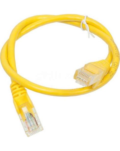 Патч-корд RJ45 - RJ45, 4 пары, UTP, категория 5е, 10 м, желтый, LSZH LANMASTER LAN-PC45/U5E-10-YL в Рубцовске Патч-корды и пигтейлы Pintop.ru