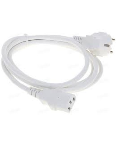 Шнур питания C13-Schuko угловая, 3х0.75, 220В, 10А, белый, 1 метр LANMASTER (LAN-PP13/SHA-1.0-WH) в Рубцовске Аксессуары для стоек и шкафов Pintop.ru