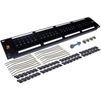 Патч-панель 48 портов, UTP, кат.5E, 2U LANMASTER LAN-PPL48U5E