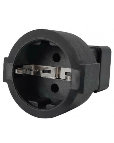 Адаптер переходной, розетка Schuko - вилка C20, 220В, 16А, черный LANMASTER (LAN-PPS/20-BK) в Рубцовске Проходные адаптеры и розетки оптические Pintop.ru