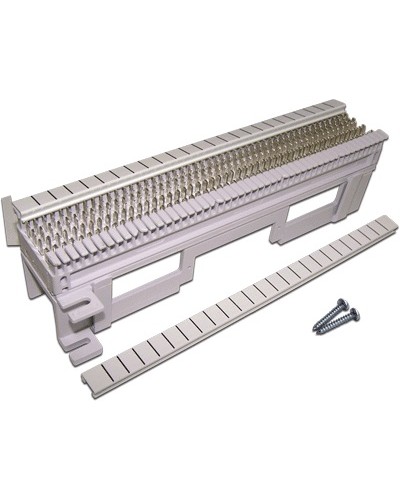 Панель кроссовая 66 типа, 50 пар, настенная, LANMASTER, с установочной площадкой LANMASTER LAN-WS66-50FT в Рубцовске Кроссы оптические Pintop.ru