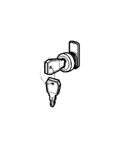 Замок и ключ для щитов встраиваемых и распределительных Legrand 001491 в Рубцовске Расходные материалы для шкафов и стоек Pintop.ru