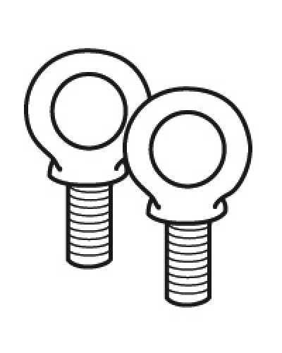 Комплект подъемных колец Legrand 020482 в Рубцовске Аксессуары для стоек и шкафов Pintop.ru