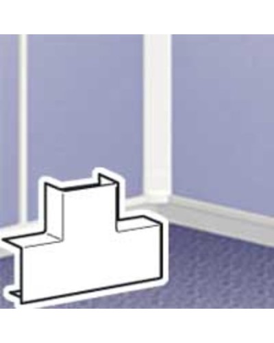 Т-образное ответвление для мини-плинтуса DLPlus 32x16 белый Legrand 033330 в Рубцовске Аксессуары для кабель-канала Pintop.ru