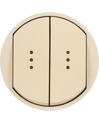 Лицевая панель для выключателя двойного с индикацией слоновая кость Celiane Legrand 066211 в Рубцовске Аксессуары для кабель-канала Pintop.ru