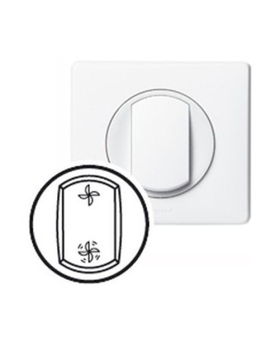 Клавиша Вентиляция белая CelianeLegrand 068061 в Рубцовске Аксессуары для кабель-канала Pintop.ru