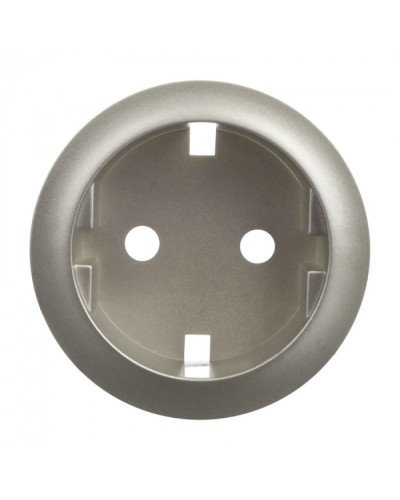 Лицевая панель для розетки 2К+З немецкий стандарт титан Celiane Legrand 068431 в Рубцовске Аксессуары для кабель-канала Pintop.ru