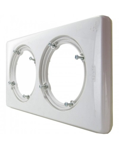 Рамка 2 поста IP44, белая Celiane Legrand 069072 в Рубцовске Аксессуары для кабель-канала Pintop.ru