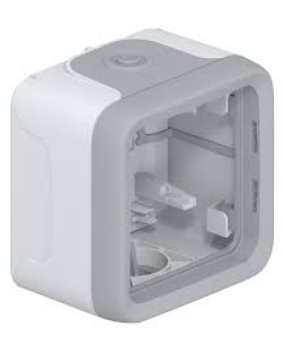 Коробка для накладного монтажа с мембранными сальниками серый 1 пост Plexo Legrand 069651 в Рубцовске Распределительные коробки Pintop.ru