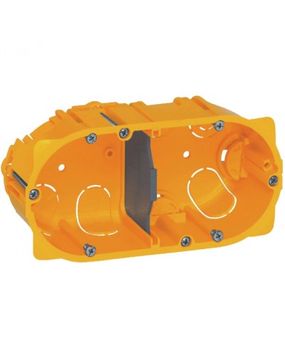 Коробка для сухих перегородок 2-местная, глубина 40 мм Batibox Legrand 080042 в Рубцовске Распределительные коробки Pintop.ru