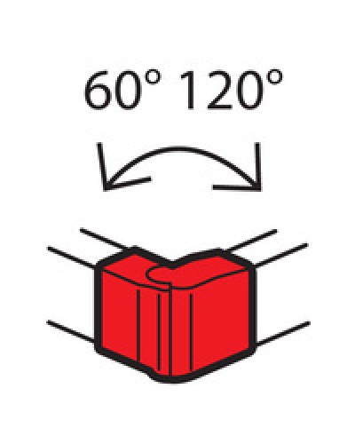 Угол внешний изменяемый для кабель-канала METRA 100x50 Legrand (638032) в Рубцовске Аксессуары для кабель-канала Pintop.ru