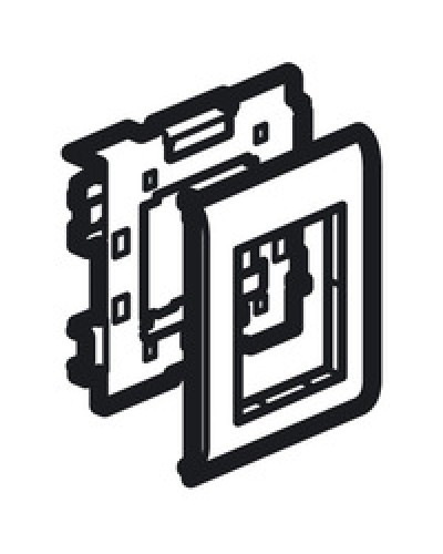 Суппорт Mosaic на 2 модуля 110 мм METRA Legrand (638086) в Рубцовске Аксессуары для кабель-канала Pintop.ru