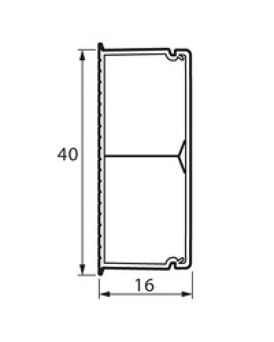 Кабель-канал с перегородкой METRA 40x16 Legrand (638195) в Рубцовске Кабель-канал Pintop.ru