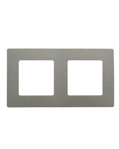 Рамка 2 поста Etika светлая галька Legrand 672522 в Рубцовске Аксессуары для кабель-канала Pintop.ru