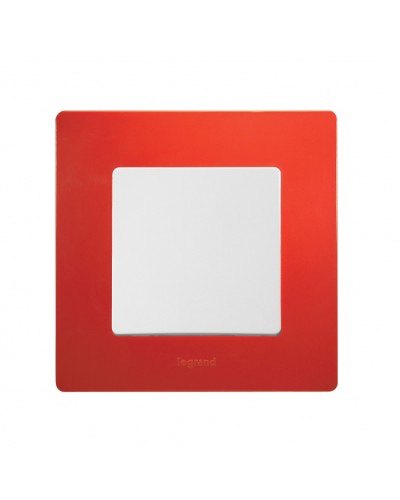 Рамка 1 пост Etika красный Legrand 672531 в Рубцовске Аксессуары для кабель-канала Pintop.ru
