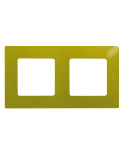Рамка 2 поста Etika зеленый папоротник Legrand 672542 в Рубцовске Аксессуары для кабель-канала Pintop.ru