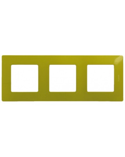 Рамка 3 поста Etika зеленый папоротник Legrand 672543 в Рубцовске Аксессуары для кабель-канала Pintop.ru