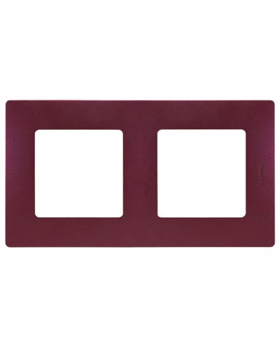 Рамка 2 поста Etika сливовый Legrand 672562 в Рубцовске Аксессуары для кабель-канала Pintop.ru