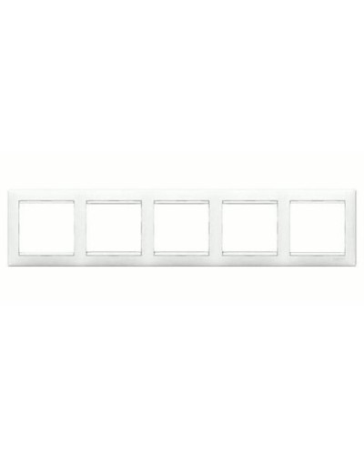 Рамка 5 постов горизонтальный монтаж белый Valena Legrand 774455 в Рубцовске Аксессуары для кабель-канала Pintop.ru