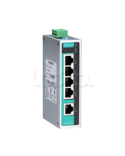 Коммутатор неуправляемый промышленный 5-портовый Moxa EDS-205A-T в Рубцовске Коммутаторы Pintop.ru