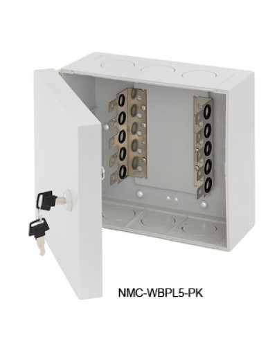 Щит распределительный настенный 5 плинтов NIKOMAX (NMC-WBPL5-PK) в Рубцовске Щиты электрические Pintop.ru