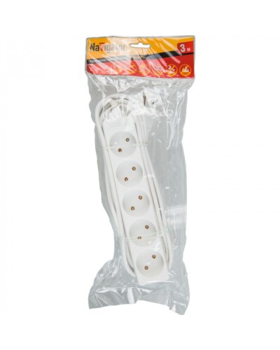 Удлинитель Navigator 71 553 NPE-S-05-300-X-2x0.75б/з 5 гн. 3м в Рубцовске Блоки розеток Pintop.ru