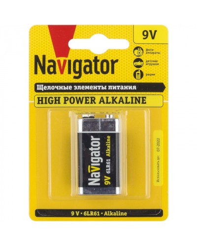 Элемент питания Navigator 94 756 NBT-NE-6LR61-BP1 в Рубцовске Электротехническое оборудование Pintop.ru