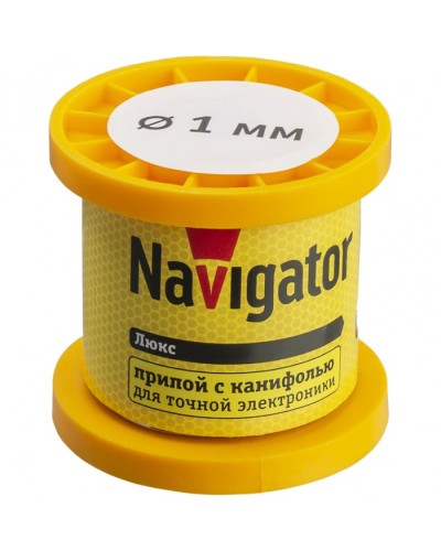 Припой Navigator 93 082 NEM-Pos02-61K-1-K100 (ПОС-61, катушка, 1 мм, 100 гр) в Рубцовске Аксессуары для кабель-канала Pintop.ru