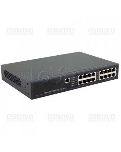 PoE-инжектор управляемый Gigabit Ethernet на 8 портов OSNOVO Midspan-8/150RGM в Рубцовске Блоки питания для кожухов и камер Pintop.ru