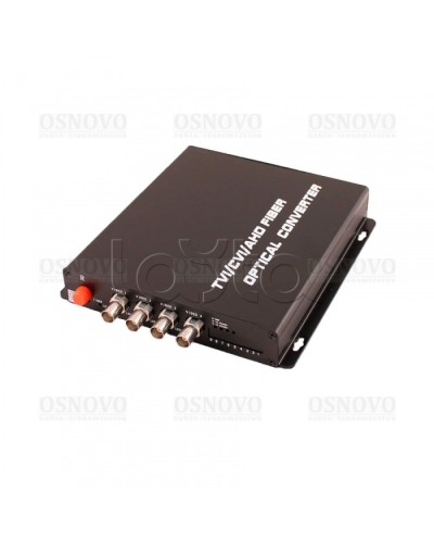 Приёмник 4 каналов видео оптический OSNOVO RA-H4/1F в Рубцовске Видеоусилители, Модуляторы, Делители Pintop.ru