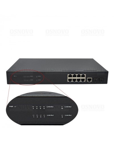 Коммутатор 10-портовый OSNOVO SW-70802/L2 в Рубцовске Коммутаторы Pintop.ru