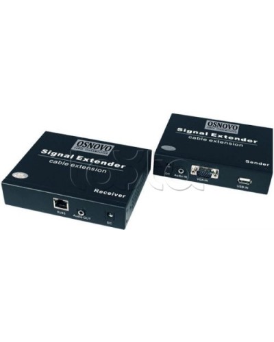 Комплект (передатчик+приемник) для передачи VGA OSNOVO TLN-VKM/1+RLN-VKM/1(ver.2) в Рубцовске Видеоусилители, Модуляторы, Делители Pintop.ru