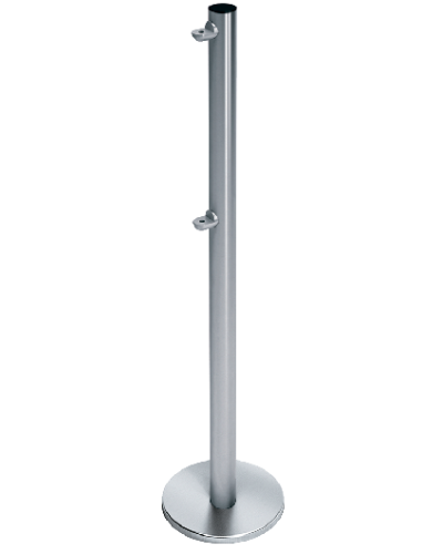 Стойка ограждения с 2-мя полупетлями односторонняя передвижная Oxgard ВЗР2442.09.10 в Рубцовске Ограждения Pintop.ru