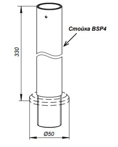 Стойка PERCo-BSP4 в Рубцовске Дополнительное оборудование для СКУД Pintop.ru