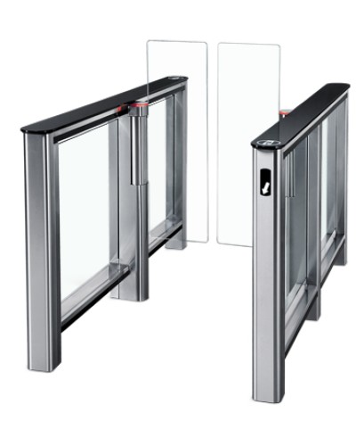 Турникет PERCo-ST-01 с крышками из закал. стекла со створками Створки шириной 475 мм в Рубцовске Турникеты Pintop.ru