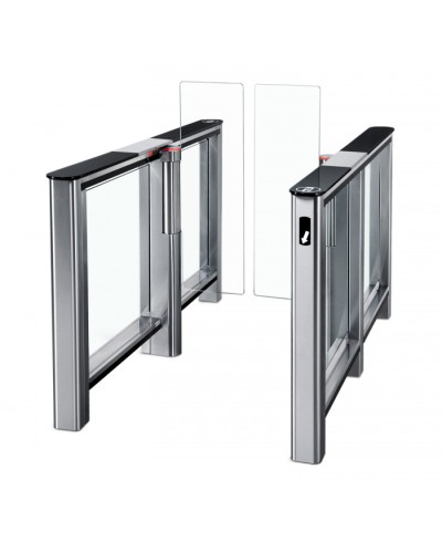 Турникет PERCo-ST-01 (с крышками из закаленного стекла с центральной вставкой из нерж. сталь со створками 575) в Рубцовске Турникеты Pintop.ru