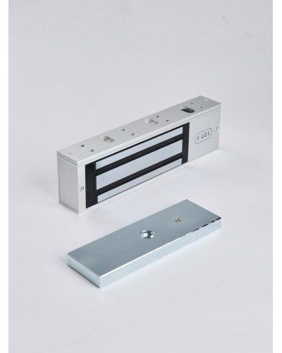 R-Lock RL-EM500-L0S - Электромагнитный замкок, 500кг, DC12/24B, цвет серебристый сатинированный алюминий RAL 7047 в Рубцовске Электромагнитные замки Pintop.ru