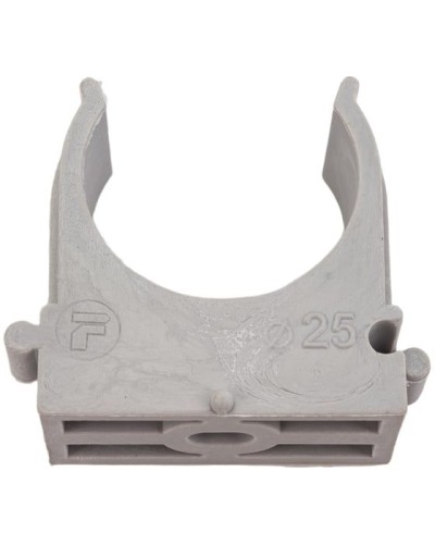 Крепёж-клипса для труб ø25 мм, серая (100 шт/уп)Rexant (28-0125-2) в Рубцовске Держатели, клипсы, скобы Pintop.ru