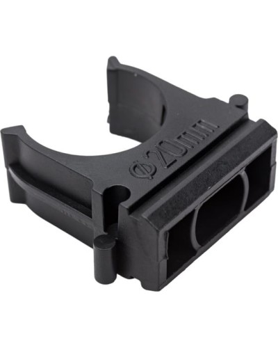 Крепеж-клипса для трубы ø 20 мм, черная (100 шт./уп.) Rexant (28-0120-3) в Рубцовске Держатели, клипсы, скобы Pintop.ru