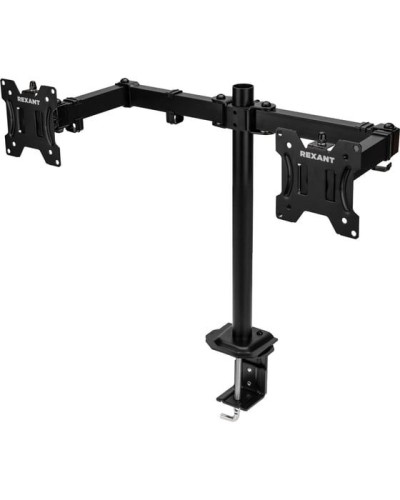 Кронштейн для двух мониторов 13-32, одно колено настольный, серия офис REXANT 38-0356 в Рубцовске Системы видеонаблюдения Pintop.ru
