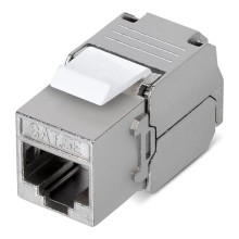 Модуль Keystone Jack RJ-45(8P8C), FTP экранированный, CAT 5e, тип 180 град., самозажимной REXANT PRO 02-0071