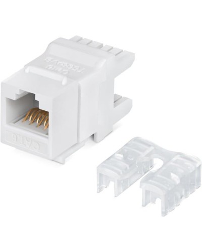 Модуль Keystone Jack RJ-45(8P8C), UTP неэкранированный, CAT 6, тип 180 градусов, белый REXANT PRO 02-0250 в Рубцовске Модули Keystone Pintop.ru